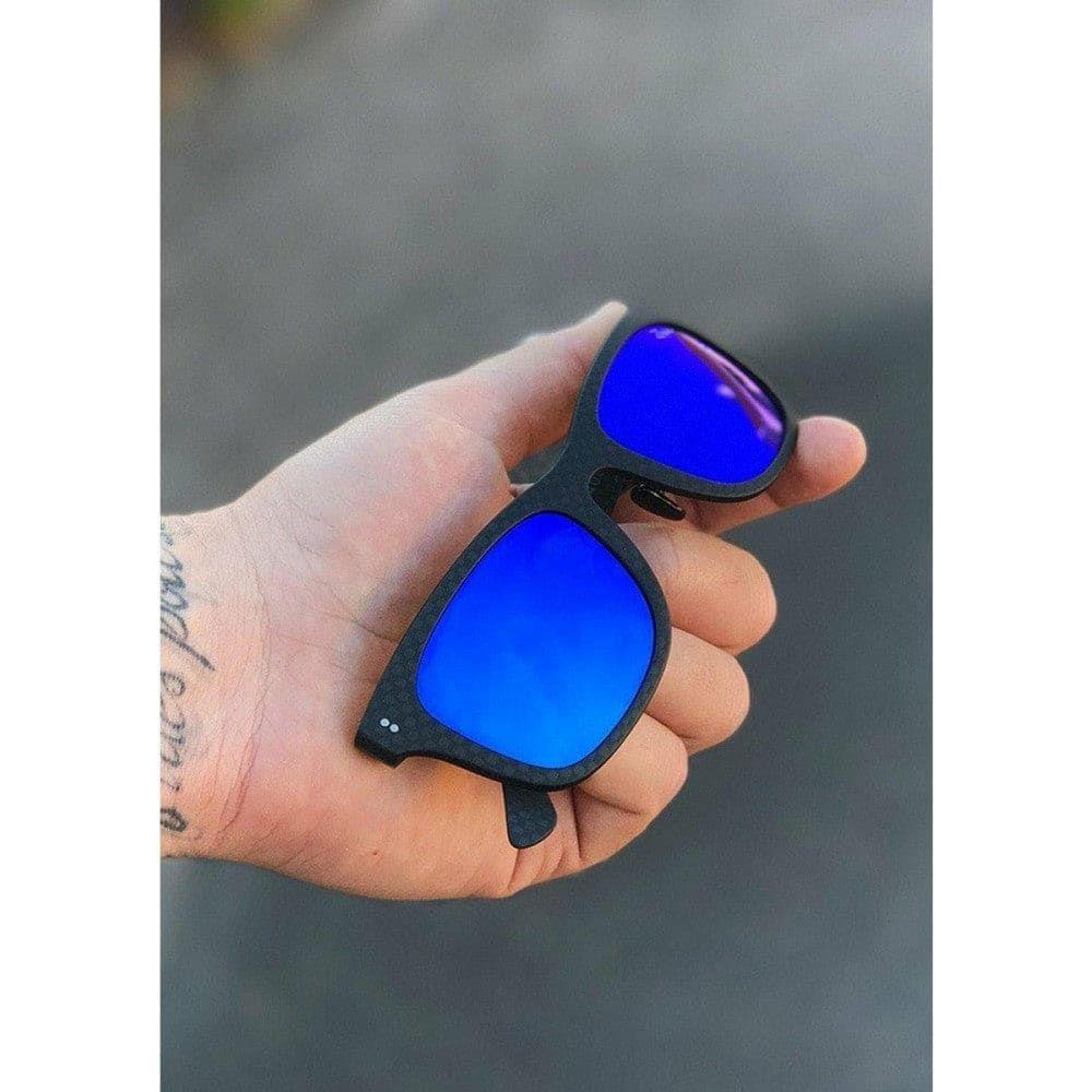 Carbon Fiber Sunglasses Gift Box - Fibrous V4 - Blue - 