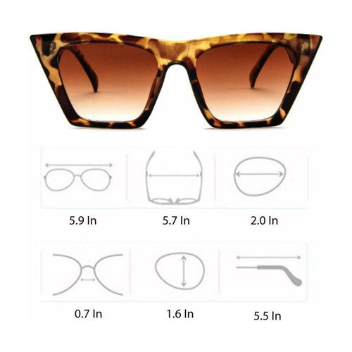 Load image into Gallery viewer, Chantal Retro Cat Eye Women’s Shades SG1005 - One Size - 
