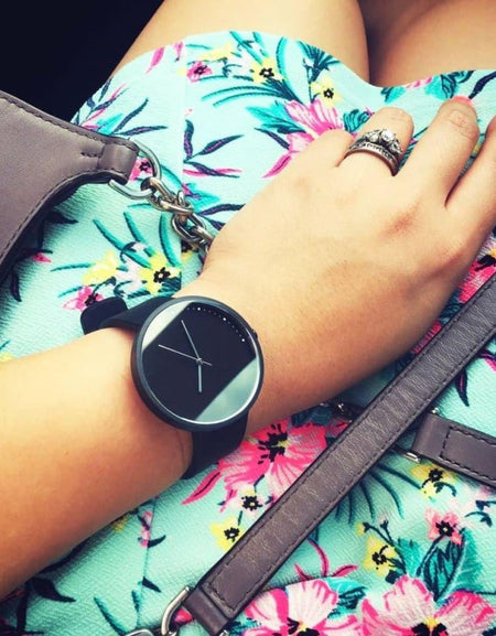 Crescent Copper 42mm Round Luxury Designer Women’s Watch - 