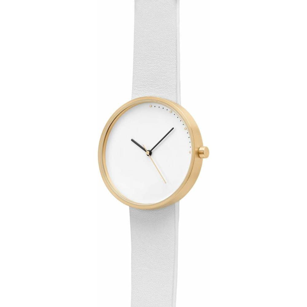Crescent Gold 42mm Round Luxury Designer Women’s Watch - 