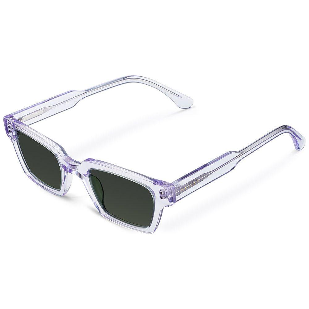 Introducing the Deka Violet Olive Bio-Acetate Rectangular Sunglasses for Women