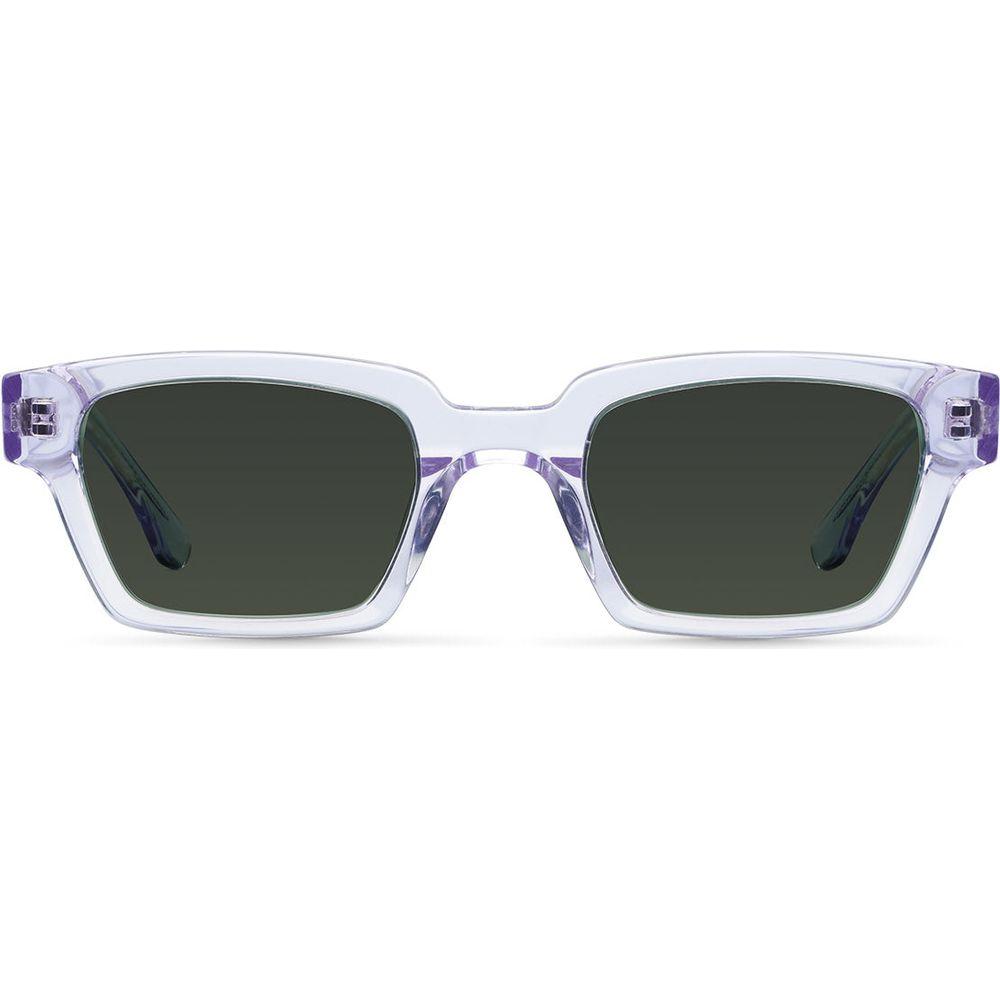 Introducing the Deka Violet Olive Bio-Acetate Rectangular Sunglasses for Women