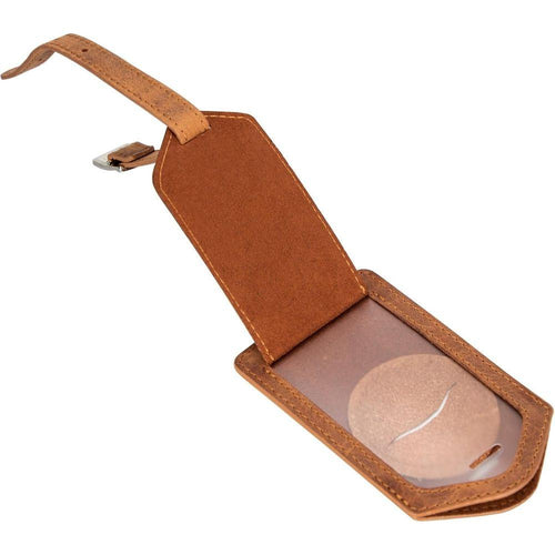 Load image into Gallery viewer, Estes Genuine Leather Luggage Tag with AirTag Slot-15
