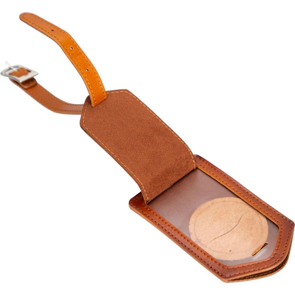 Estes Genuine Leather Luggage Tag with AirTag Slot-3
