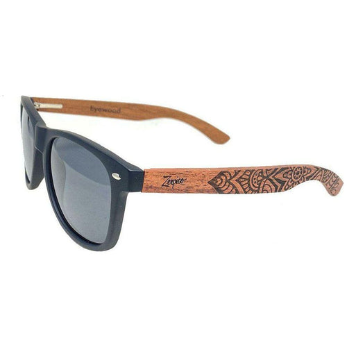 Load image into Gallery viewer, Eyewood | Engraved wooden sunglasses - Mandala - Black - 
