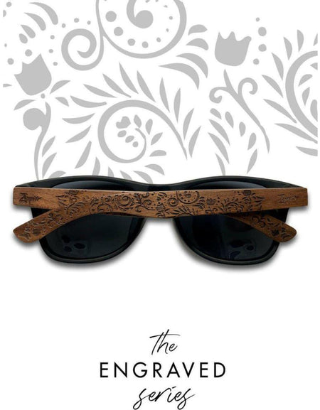 Eyewood | Engraved wooden sunglasses - Oasis - Black - 