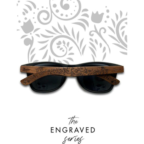 Load image into Gallery viewer, Eyewood | Engraved wooden sunglasses - Oasis - Black - 
