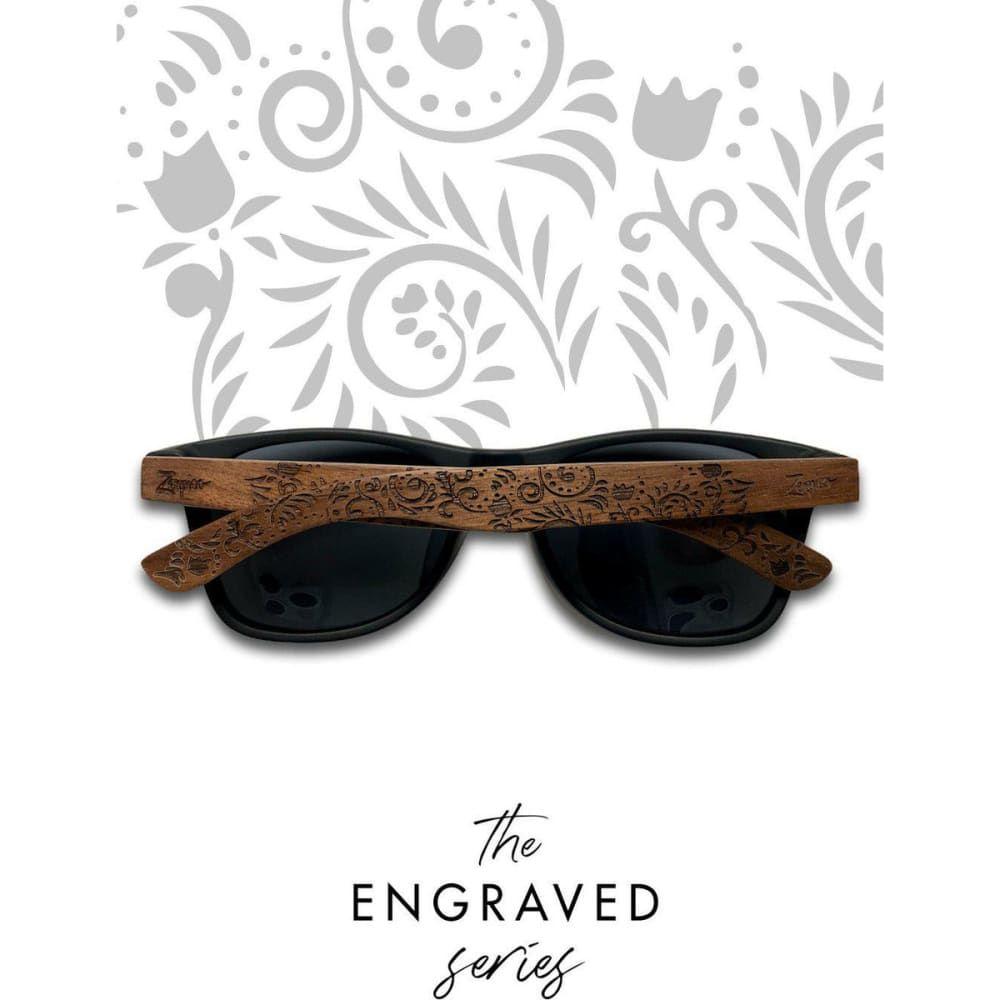 Eyewood | Engraved wooden sunglasses - Oasis - Black - 