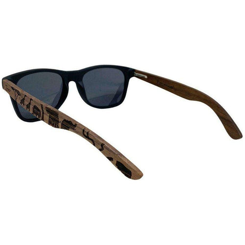 Load image into Gallery viewer, Eyewood | Engraved wooden sunglasses - Safari - Black - 
