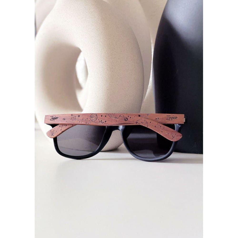 Eyewood | Engraved wooden sunglasses - Starlight - Black - 