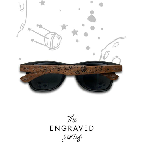 Load image into Gallery viewer, Eyewood | Engraved wooden sunglasses - Starlight - Black - 
