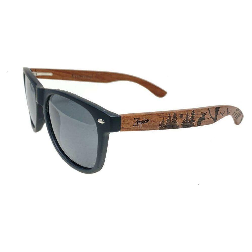 Eyewood | Engraved wooden sunglasses - The North - Black - 