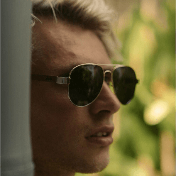 Eyewood Pilot Shades - Falcon Designer Timber Sunglasses - 