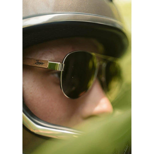 Load image into Gallery viewer, Eyewood Pilot Shades - Falcon Designer Timber Sunglasses - 
