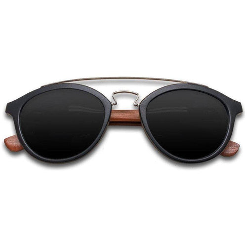 Load image into Gallery viewer, Eyewood Round - Lyric - Grey - Unisex Sunglasses
