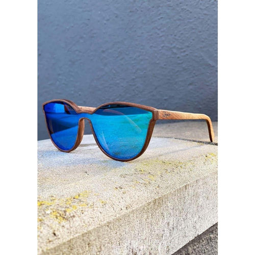 Load image into Gallery viewer, Eyewood - Savannah - Blue - Unisex Sunglasses
