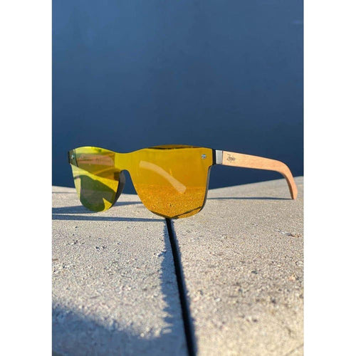 Load image into Gallery viewer, Eyewood Tomorrow - Scorpius - Yellow - Unisex Sunglasses
