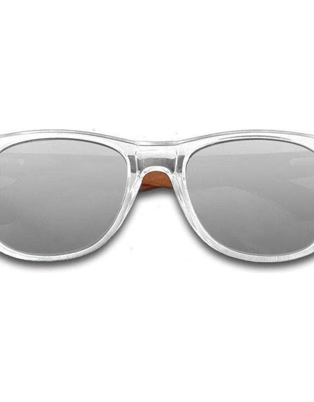 Eyewood Wayfarer - Crystal - Silver - Unisex Sunglasses