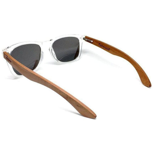 Load image into Gallery viewer, Eyewood Wayfarer - Crystal - Silver - Unisex Sunglasses

