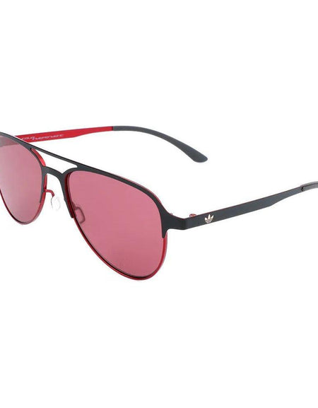 ADIDAS Men's Black/Red Aviator Sunglasses AOM005-009-053