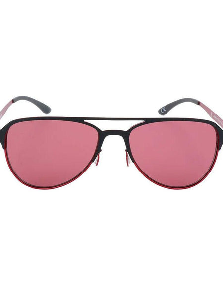 ADIDAS Men's Black/Red Aviator Sunglasses AOM005-009-053