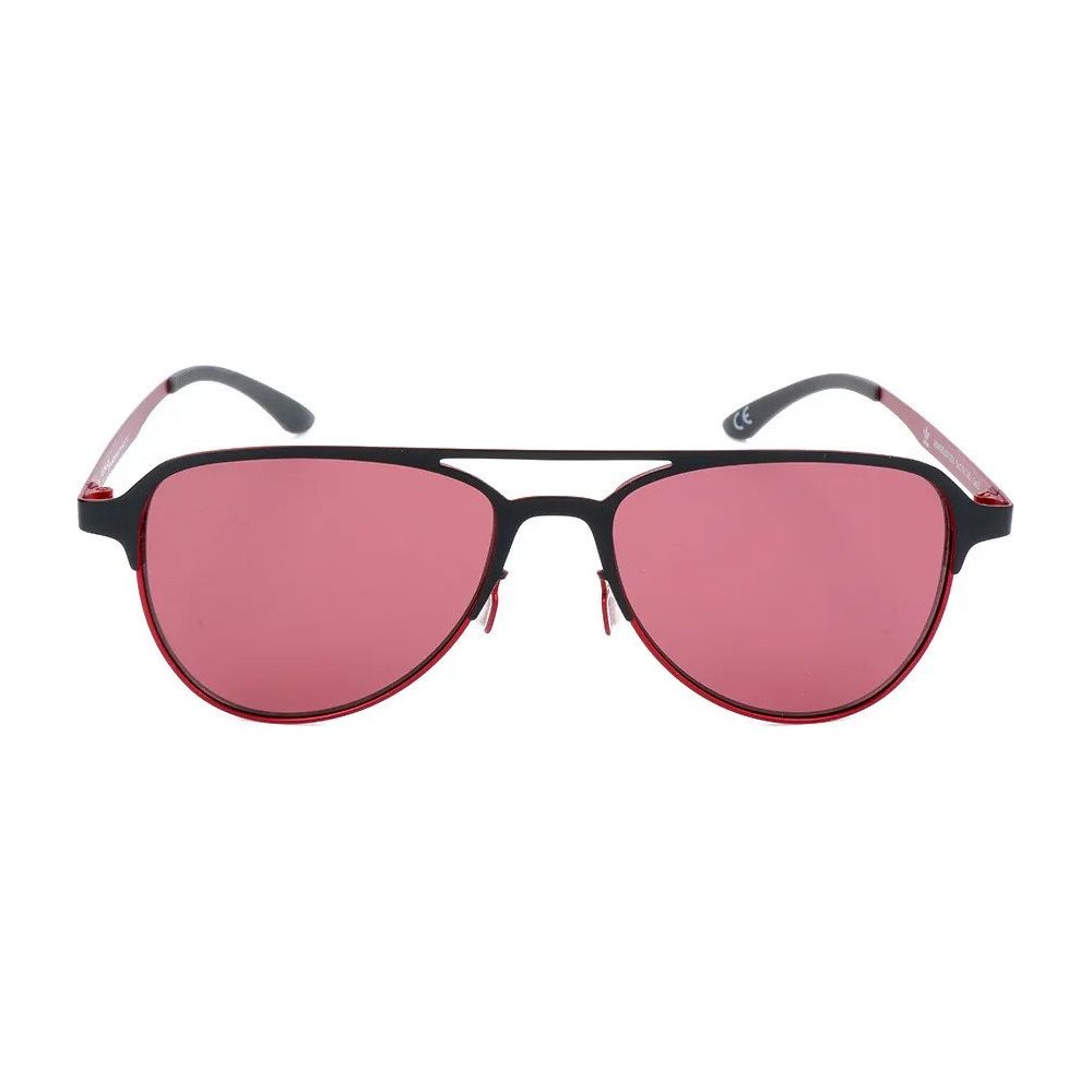 ADIDAS Men's Black/Red Aviator Sunglasses AOM005-009-053
