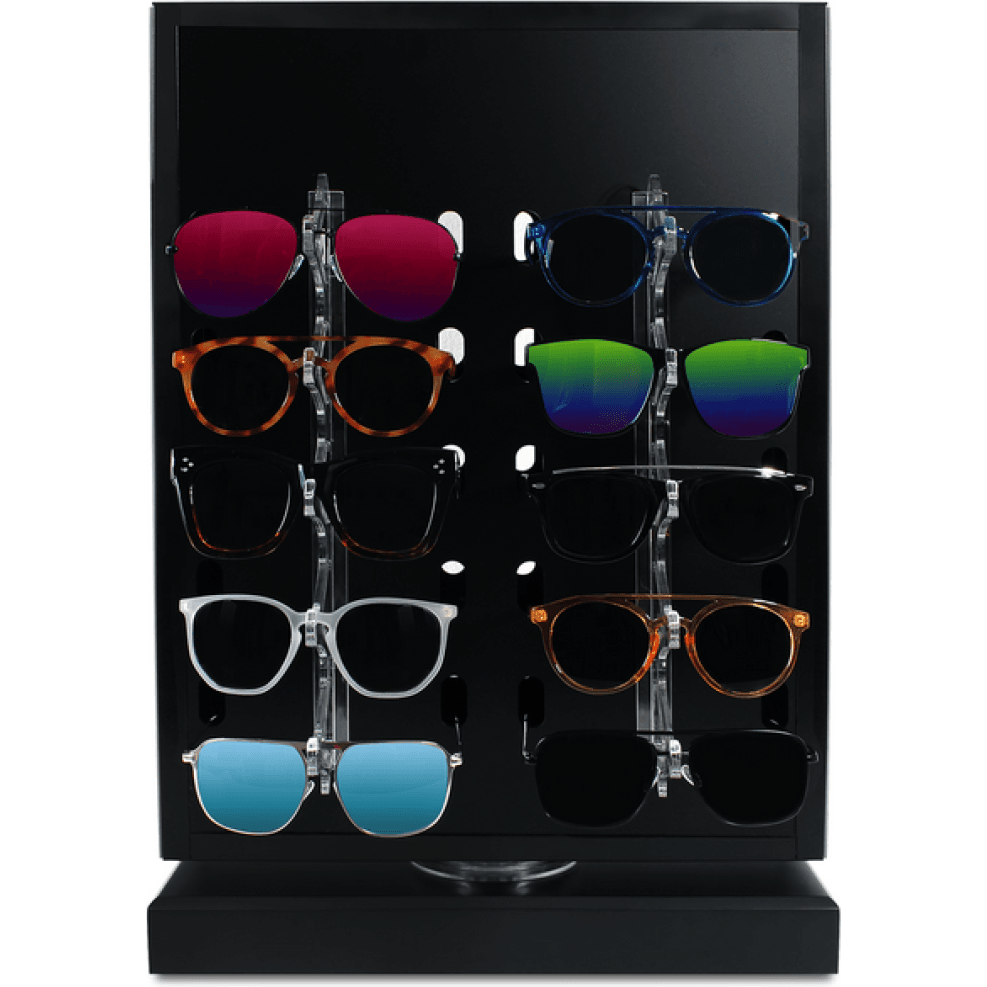 Black Counter Display for 20 Sunglasses