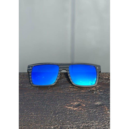 Load image into Gallery viewer, Fibrous V4 Square - Carbon Fiber Sunglasses - Blue - Unisex 
