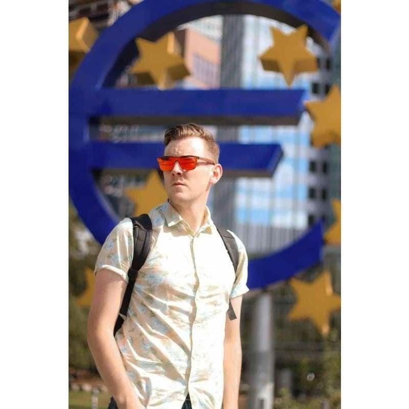 Fionnuar Shades Men’s Red Cork Designer Sunglasses - Men’s 