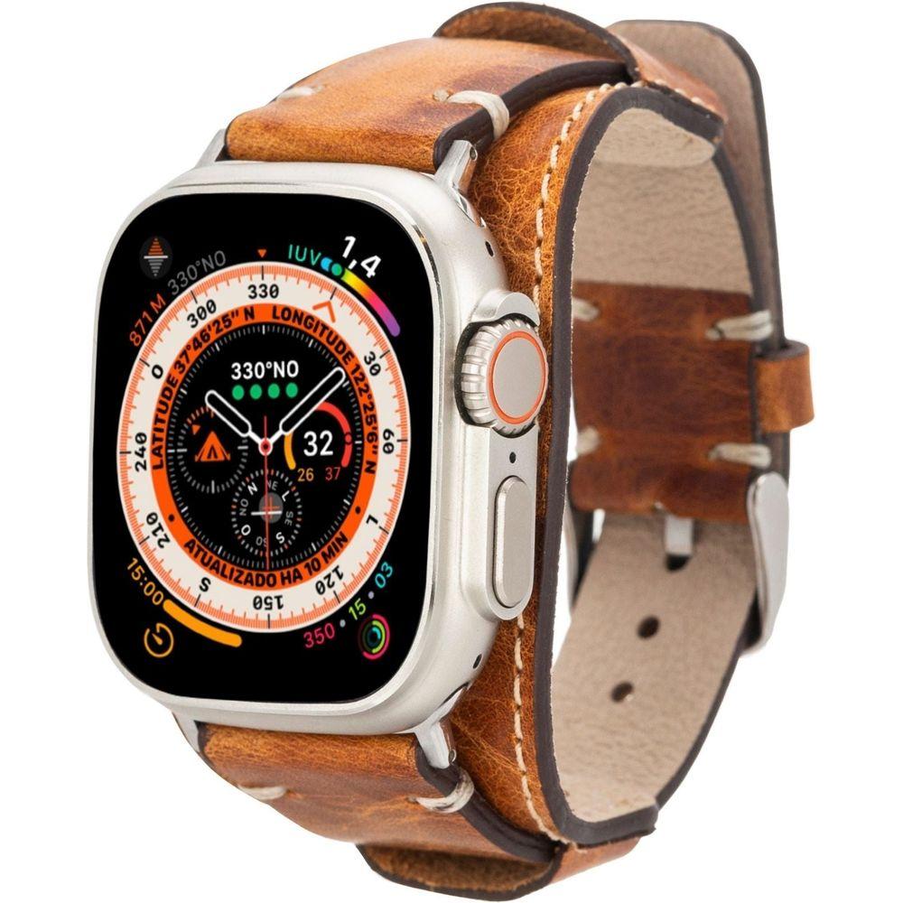 Fort Cuff Leather Bands for Apple Watch 9, Ultra 2 & SE-8
