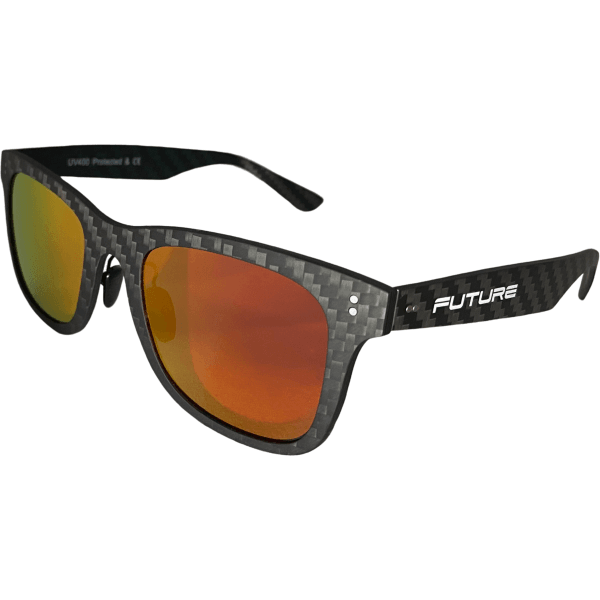 Full Carbon Fibre Sunglasses | Polarised Corsica Red Shades 