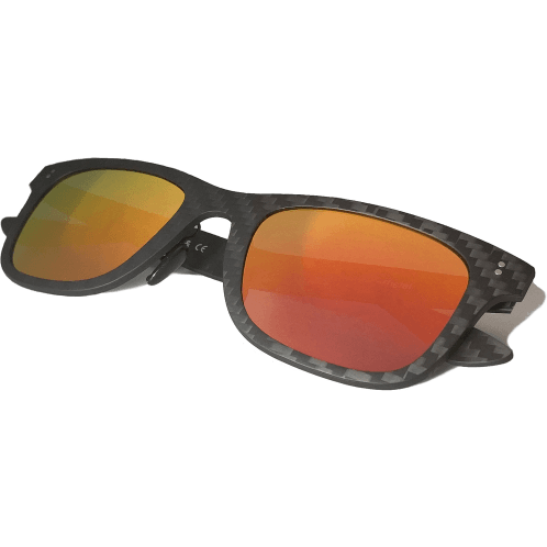 Full Carbon Fibre Sunglasses | Polarised Corsica Red Shades 