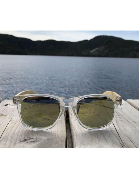 Glassy Shades Timber Square Designer Sunglasses - Unisex 