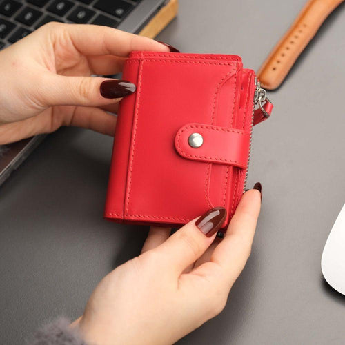 Load image into Gallery viewer, Glenrock Red Leather Pop-up Cardholder Wallet-0
