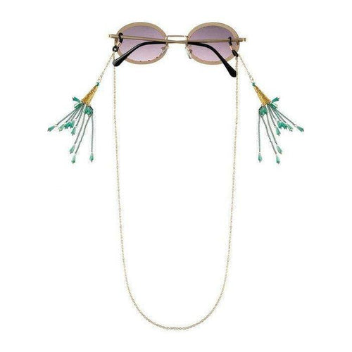 Load image into Gallery viewer, Gold Women’s Sunglass Chain NDL1716 - Accessories
