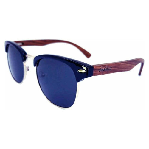 Load image into Gallery viewer, Handcrafted Walnut Wood Club Style Sunglasses With Bamboo 
