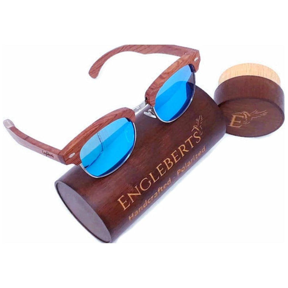 Ice Blue Polarized Sandalwood Sunglasses - Men’s Sunglasses