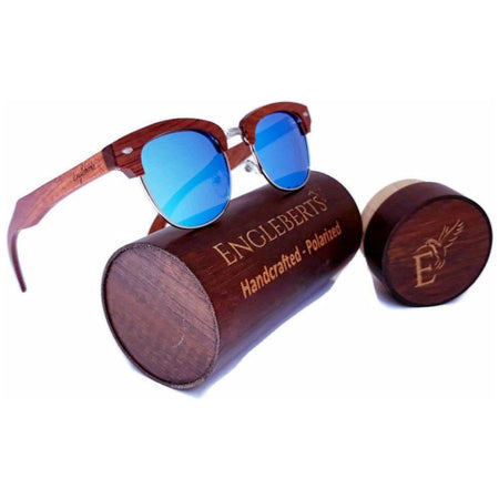 Ice Blue Polarized Sandalwood Sunglasses - Men’s Sunglasses