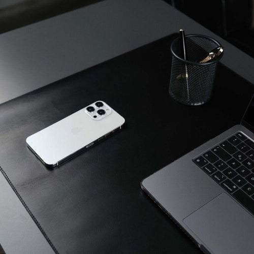Load image into Gallery viewer, Jersey Black Leather Desk Pad for Office and Home-3

