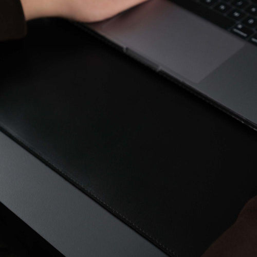 Load image into Gallery viewer, Jersey Black Leather Desk Pad for Office and Home-5
