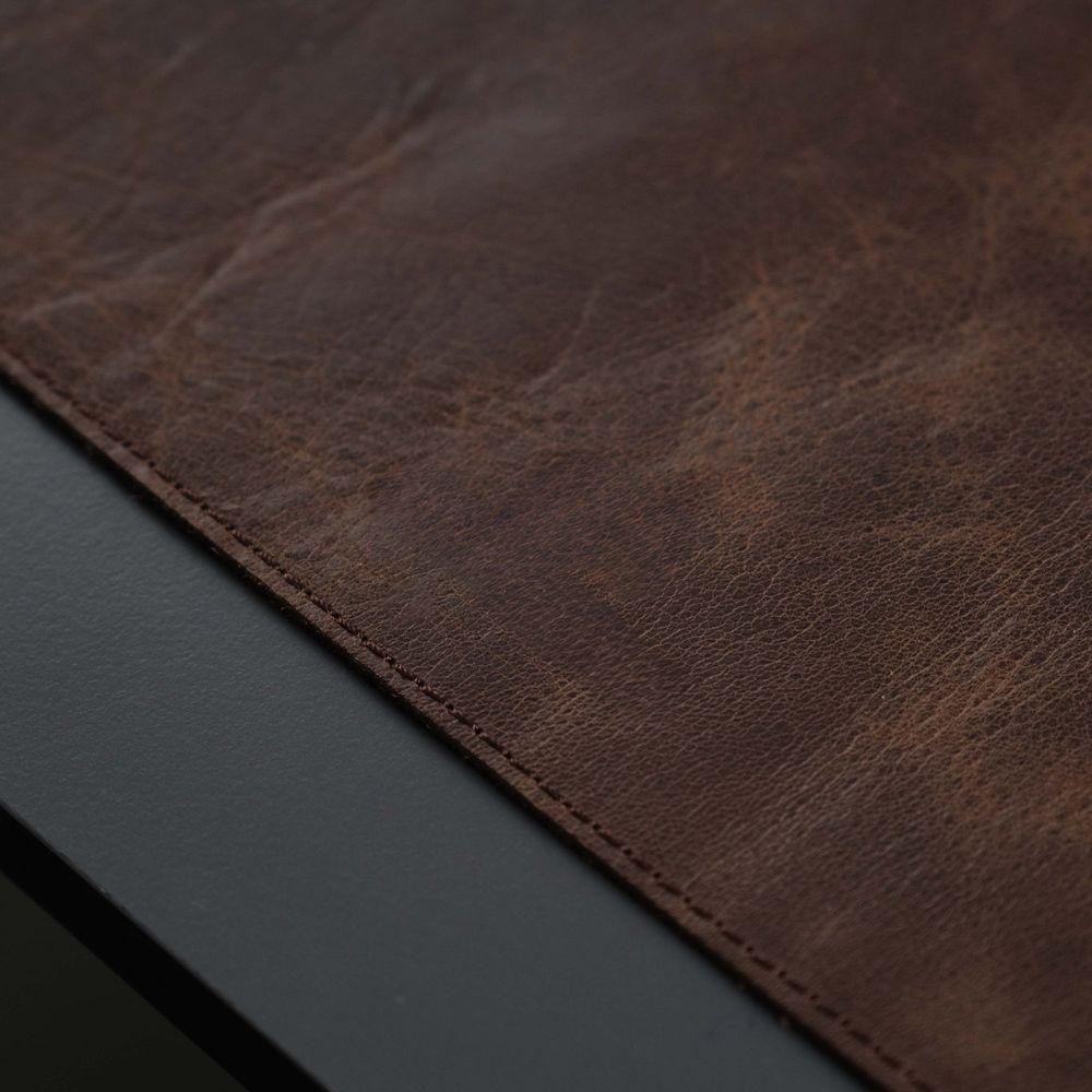 Jersey Dark Brown Leather Desk Pad for Office and Home-8