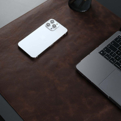 Load image into Gallery viewer, Jersey Dark Brown Leather Desk Pad for Office and Home-3
