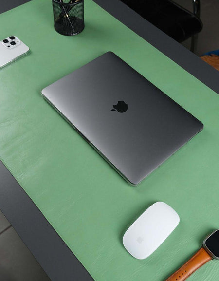 Jersey Green Leather Desk Pad for Office and Home-0