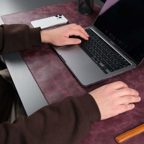 Load image into Gallery viewer, Jersey Purple Leather Desk Pad for Office and Home-1
