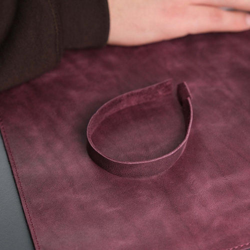 Load image into Gallery viewer, Jersey Purple Leather Desk Pad for Office and Home-8
