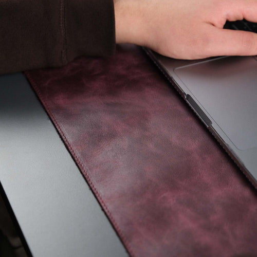 Load image into Gallery viewer, Jersey Purple Leather Desk Pad for Office and Home-5
