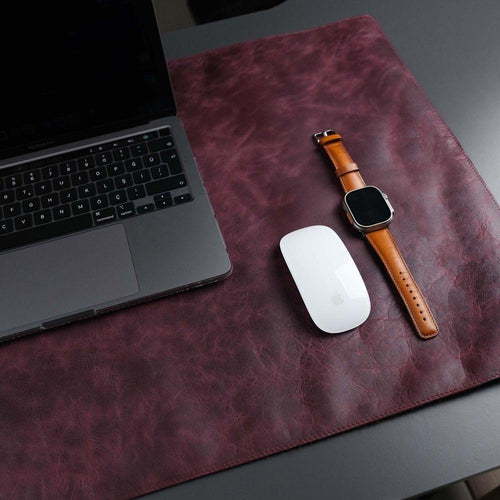 Load image into Gallery viewer, Jersey Purple Leather Desk Pad for Office and Home-4
