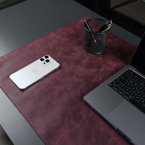 Load image into Gallery viewer, Jersey Purple Leather Desk Pad for Office and Home-3
