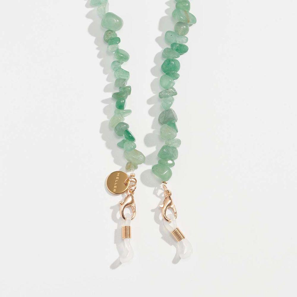 Kofi Light Green Bead Chain for Glasses - Unisex, Model KLGC-001, Vibrant Green