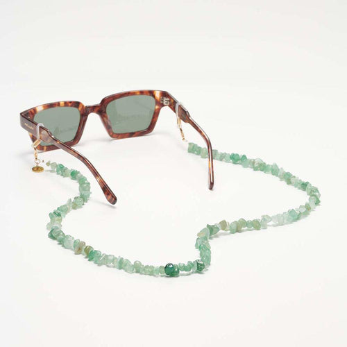 Load image into Gallery viewer, Kofi Light Green Bead Chain for Glasses - Unisex, Model KLGC-001, Vibrant Green
